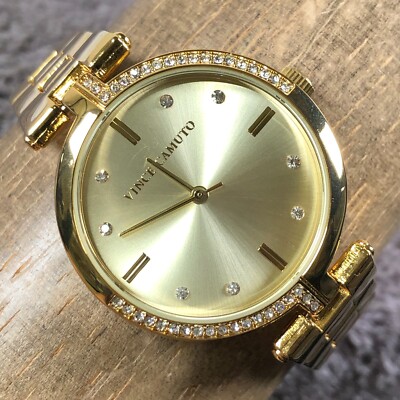 Vince Camuto Women VC/5416 Dress Pave Gold Tone Dial Quartz