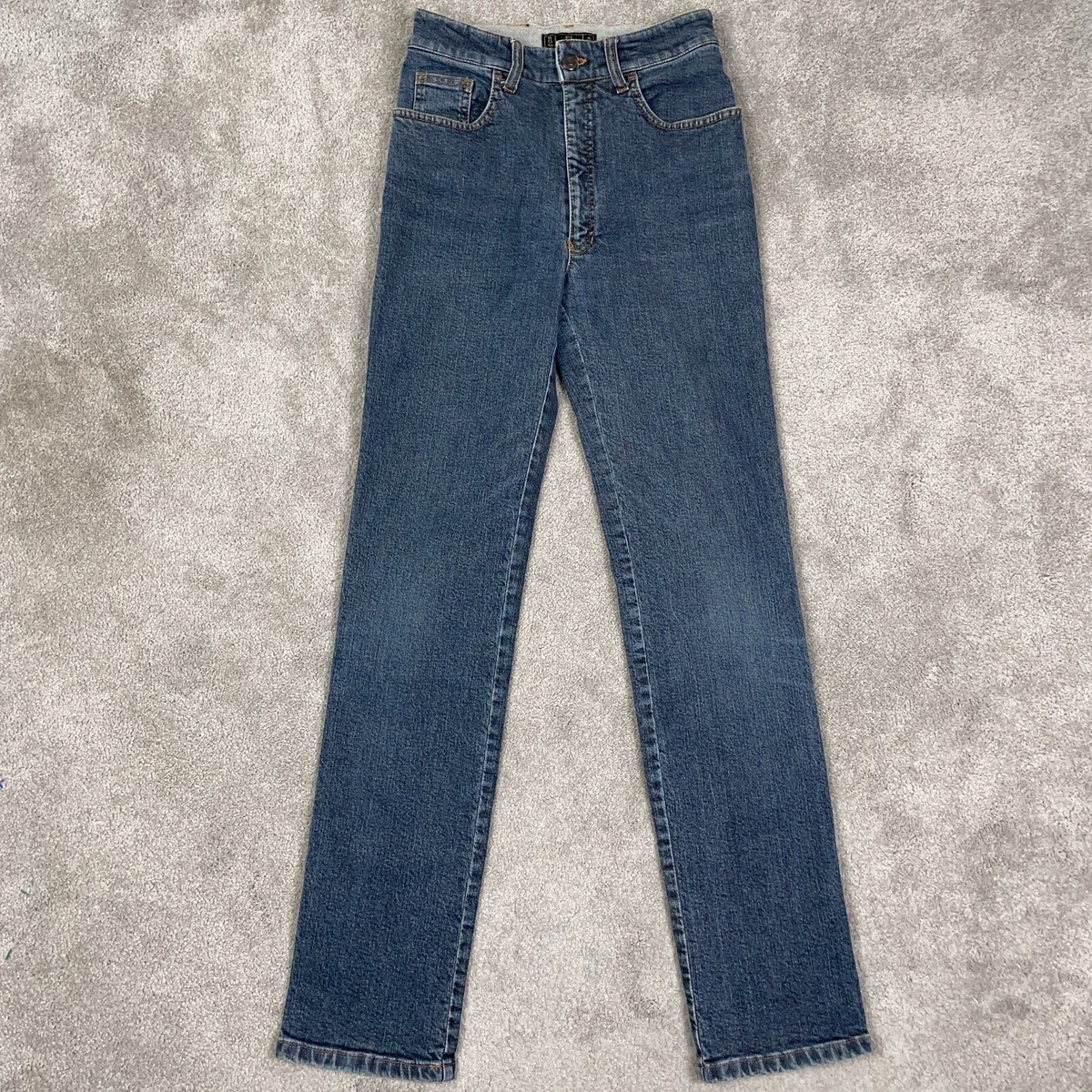 Fendi Roma Jeans Women's Size 24x30 High Rise Slim Straight Italy