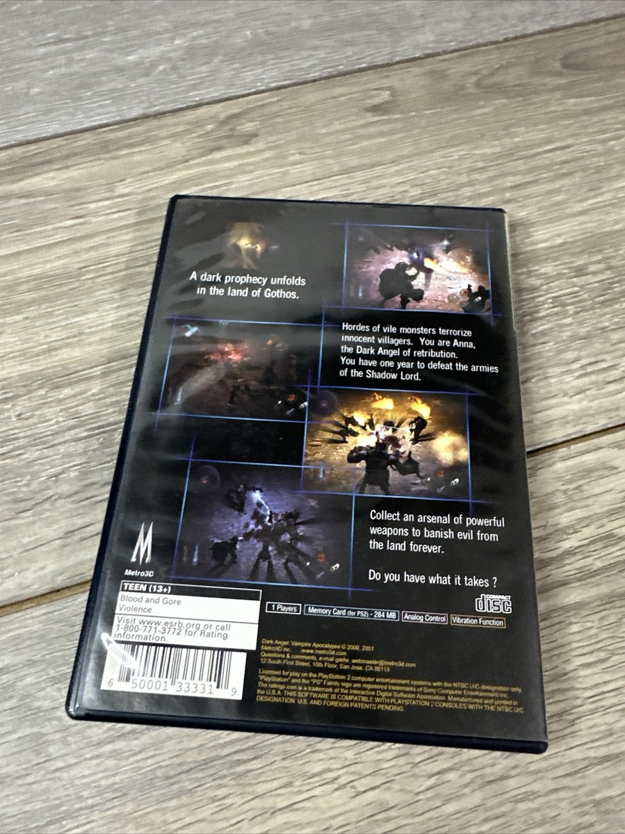 Dark Angel: Vampire Apocalypse (Sony Playstation 2 ps2