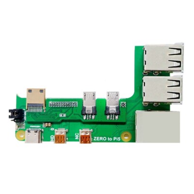 For Zero 2W to PI5 Expansion Board Zero to Pi5 Interface Adapter8400-