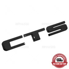 For Cadillac CTS V Rear Trunk Decklid Letter Badge Emblem Nameplate Sport Black