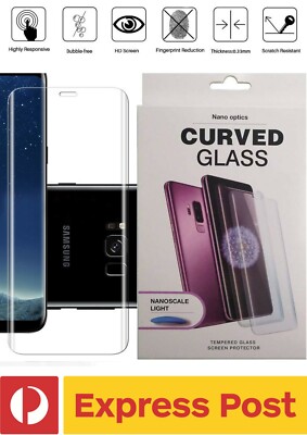 Samsung Galaxy S8 UV Glue Tempered Glass Screen Protector - Nano Optics