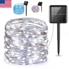 Solar 100LED Powered Copper Wire Fairy String Lights Mini Outdoor Garden Decor