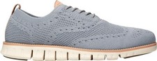 Cole Haan Men's ZEROGRAND Stitchlite Wingtip Oxford ironstone ivory 8 m