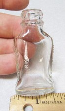 vintage Bayer Aspirin glass bottle empty 1960s Childrens Bottle lock cap style
