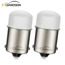 2x 1156 BA15S P21W LED Indicator Turn Signal License Plate Light Bulb 12V White
