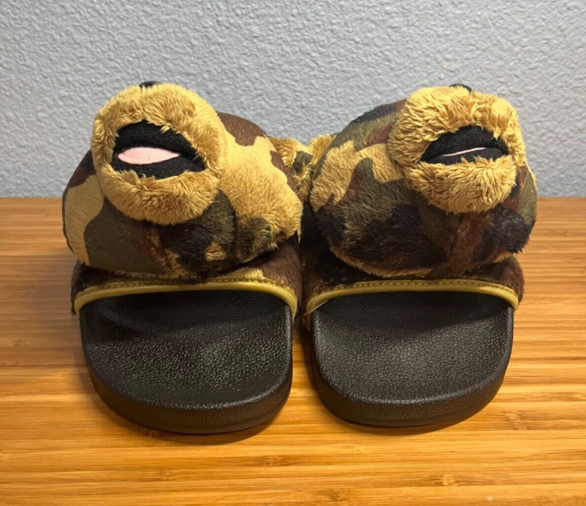 ★入手困難★JEREMY SCOTT × ADIDAS ORIGINALS ADILETTE TEDDY Adidas x Jeremy Scott Adilette Teddy Bear Black Camo Slides