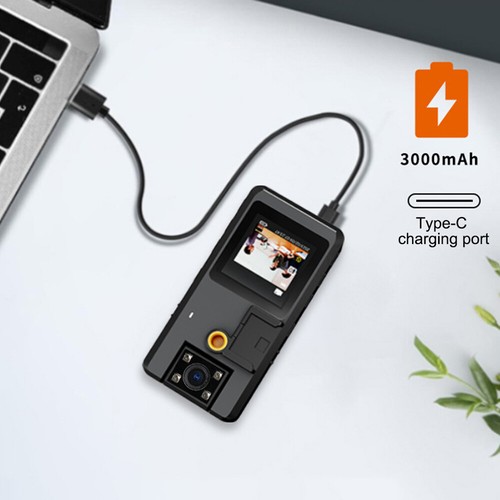Mini Body Kamera HD 1080P Clip Audio Video Recorde 180° drehbar Infrarot Nacht - Bild 11 von 24