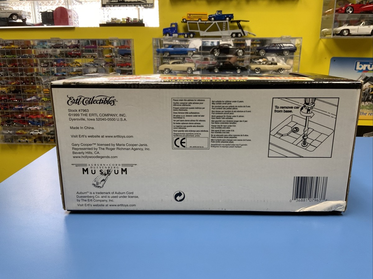 Miniature ERTL 1/18 - Duesenberg De Gary Cooper - Édition Limitée N°07963