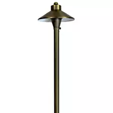 PLB03 Cast Brass Path Light | Lamp Ready 12V Low Voltage Landscape Light