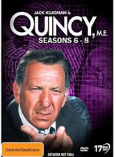 Quincy M.E. (Complete Seasons 6-8) NEW PAL/NTSC 17-DVD Box Set Jack Klugman