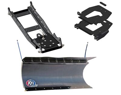 KFI 66'' Pro-Poly Blade snowplow_mount_push tube kit fits Polaris General XP 1000