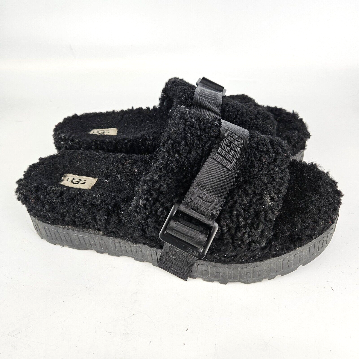 UGG ブラック OH FLUFFITA サンダル UGG OH FLUFFITA BLACK – AKIRA