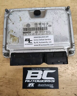 Programmed VW 2001 Jetta Golf ALH TDI ECM ECU Computer 038 906 012 CP PlugnPlay
