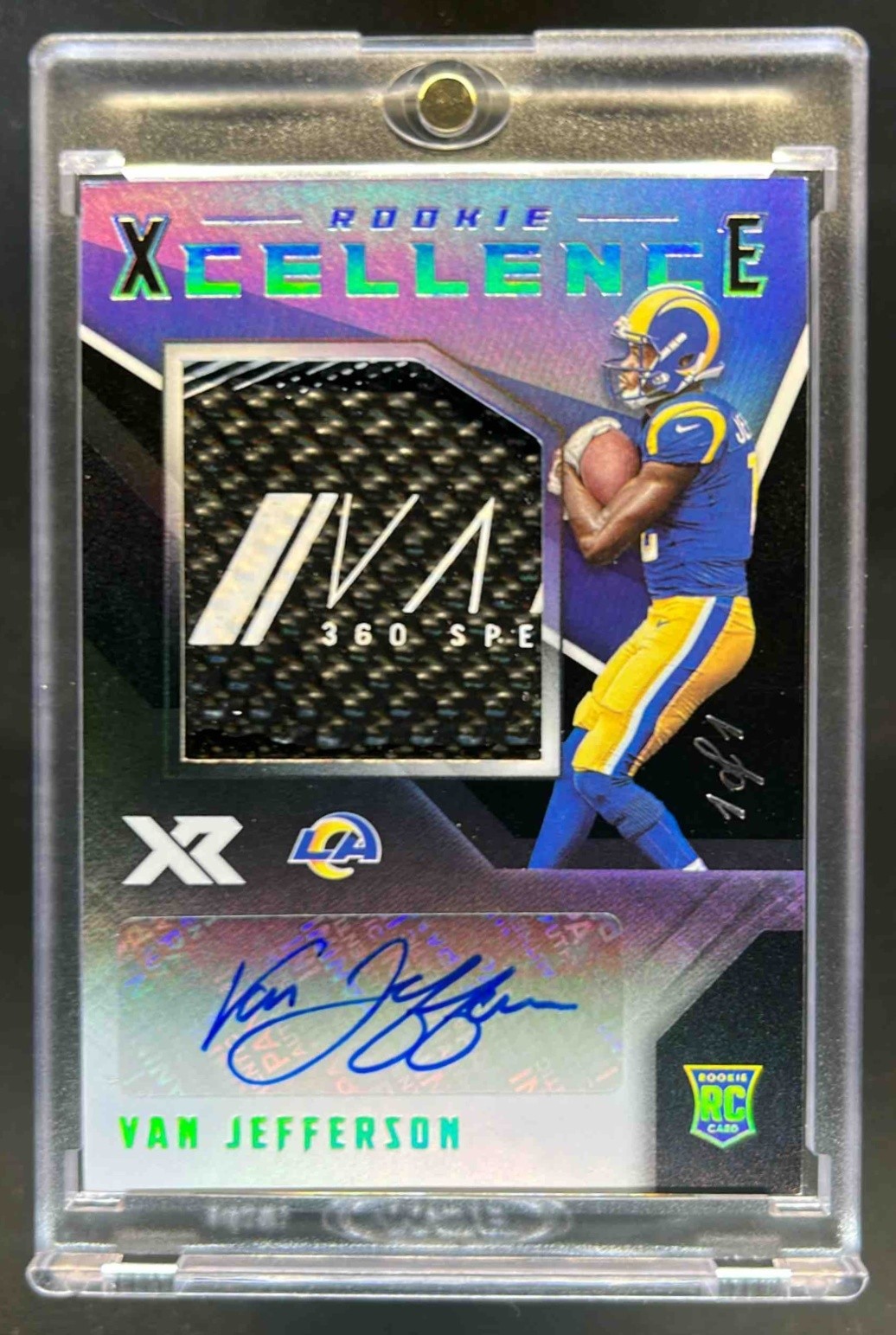 Van Jefferson Panini XR Rookie Xcellence Autograph Swatches #RXCVJ Base