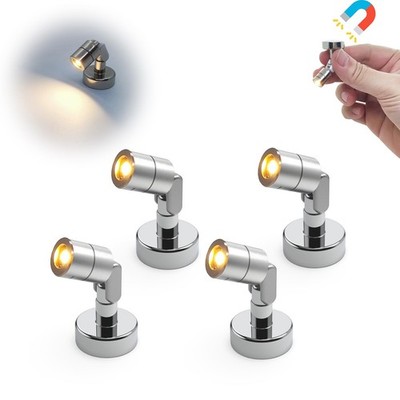 Metal Miniature LED Light,Tiny Spot Lights with Magnet Base,Battery Operated ...