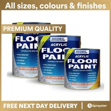Bedec Premium Acrylic Anti-Slip Floor Paint, All Colours/Sizes, Easy Clean