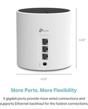 TP-Link Deco X55 AX3000 WiFi 6 Mesh System 1-Pack Router