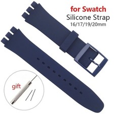 Silicone Strap For Swatch Jelly Three Eyes Classic 12/17/19/20MM Trigeminal Band