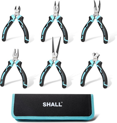 Mini Pliers Set 6-Piece Small Pliers Tool Set Includes Needle Nose Long Nose
