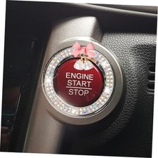 Bling Diamond Car Engine Start Stop Button Decoration Ring - Bling Colorful