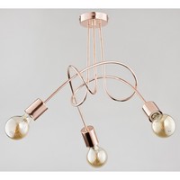 Kupferrot Moderne Vintage Deckenlampe Deckenleuchte 3X60W/E27 48X41 [Cm]