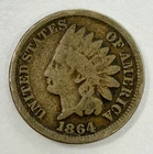 1864 Copper Nickel Indian Head Cent Good/Very Good Details