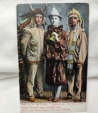 1900's Green's Nebraska Indian Baseball Team Star Players Postcard