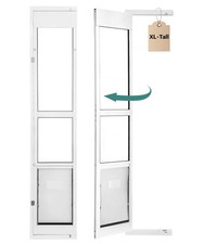 96" Extra Large Dog Door for Sliding Glass Door - XL Doggy Door for Sliding D...