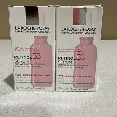 La Roche Posay Retinol B3 Serum Anti-Wrinkle Concentrate 30ml/1.0fl.oz. 2pks