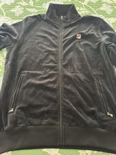 fila tracksuit men: Top Is XL, Pants Are Large, Black