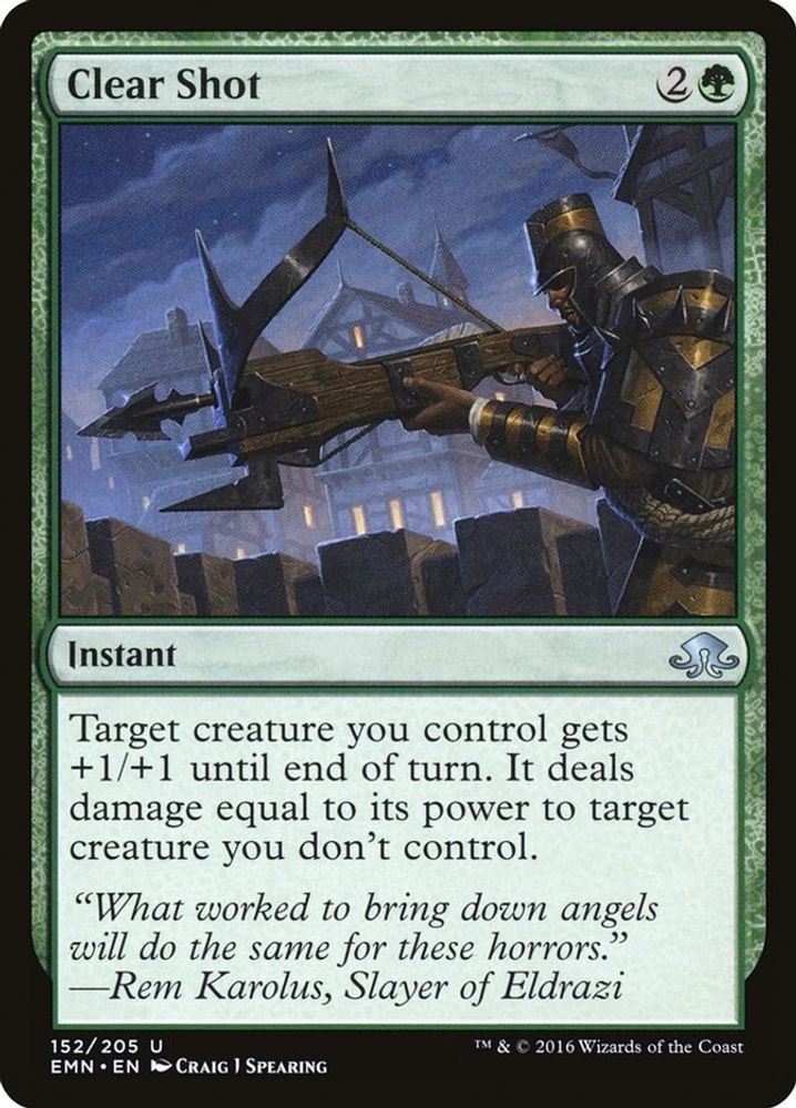 2016 Magic: The Gathering: Eldritch Moon - Clear Shot (#152, U, Near Mint)