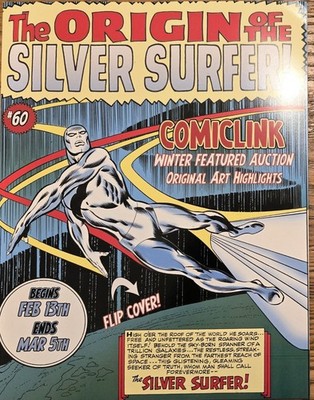 two (2) COMICLINK auction catalogs - Silver Surfer #1 - Winter Featured Auction