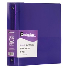 Plastic 2 inch Binder - Purple 3 Ring Binder - Sold Individually
