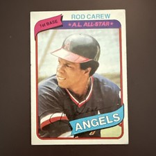 1980 Topps Baseball Card Rod Carew 700 California Angels