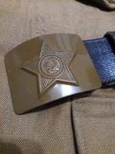 Rare Soviet ARMY Belt VDV GRU Russian Soilder Combat Belt buckl Red STAR USSR