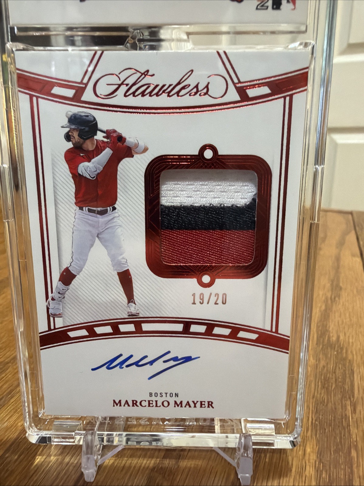 🔥2024 FLAWLESS FSM-MM BOSTON RED SOX MARCELO MAYER AUTO/G/U'D #'D 19/20 SP🔥 view 4