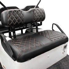NOKINS Golf Cart Diamond Seat Covers Kit, Fit for EZGO TXT 1994-2013/EZGO RXV OE