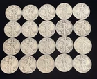 1942 Walking Liberty Half Dollar 50c 90% Silver 20 Coin Lot