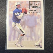 Fleer 1993 Steve Young #2 BYU Cougars Performance Highlights NCAA Football Card