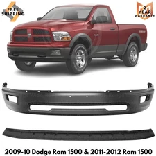 Front Bumper Paintable Steel & Lower Valance Kit For 2009-2012 Dodge Ram 1500