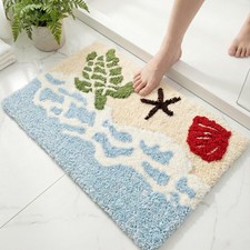 Mariam co Beach Bathroom Rugs 32 x 20 Inch Soft Absorbent Beach Decor Coastal...