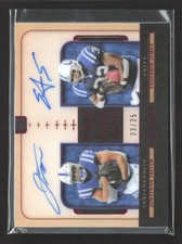2025 Panini One Plus One Jonathan Taylor Edgerrin James #192 23/25 Auto