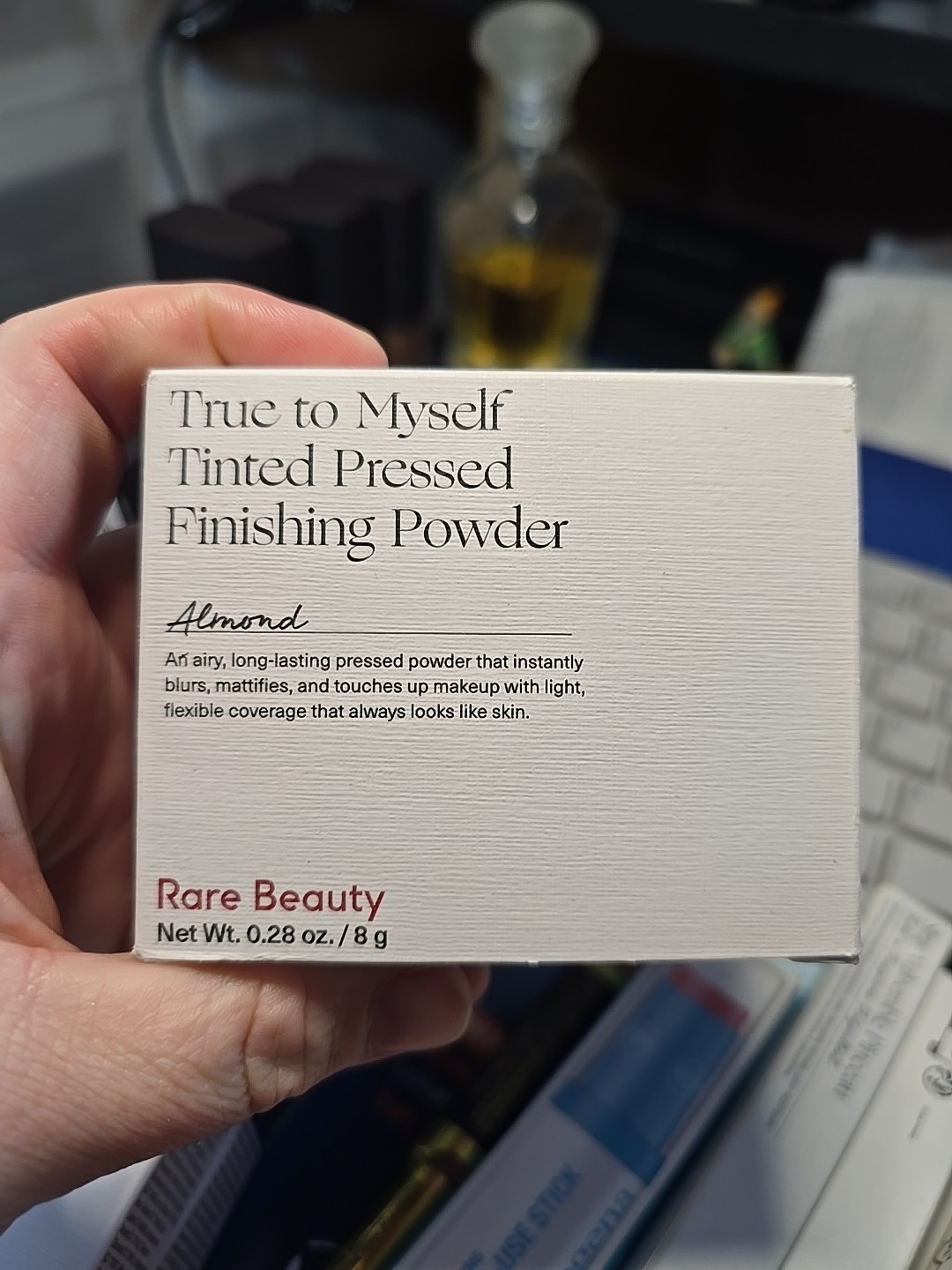 Rare Beauty True To Myself Tinted Pressed Finishing Powder Almond 0.28oz NIB