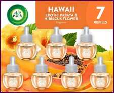 Air Wick Plug in Scented Oil Refill, 7 ct Hawaii, Air Freshener, Essential Oils.