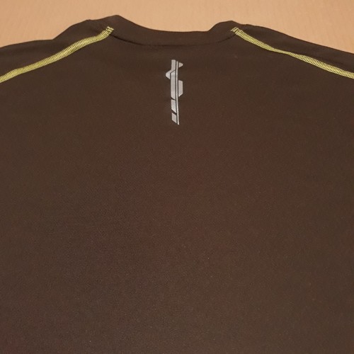 Salomon Acti Lite T-Shirt Men's XL Brown Performance Crewneck Logo Pullover - Picture 7 of 12