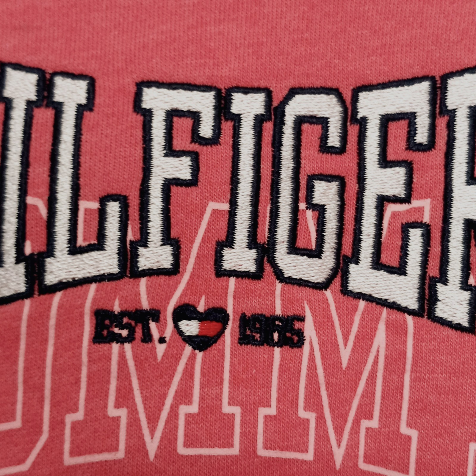 NWT Tommy Hilfiger Baby Girls Jogger Set Size 12 Months Pink  Hooded Logo thumbnail 3