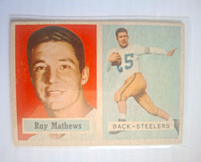 Topps 1957 Ray Mathews #63 Pittsburgh Steelers NFL Football Card Base Set