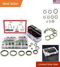 High-Quality 180-Pcs Dowty Seal Washer Assortment - Organized & Ready to Use