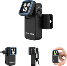OLIGHT Oclip 2 Pro Rechargeable EDC Flashlight, Clip-on, Flood /Spot Red Light